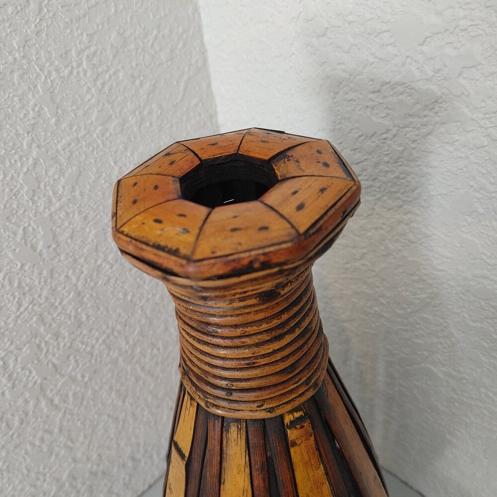 Wood Art /vase to hold dry flowers, leaf collection, grass, ... - Picture 9 of 16